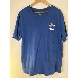 Nautica T-Shirt Men’s XL Classic Blue, Short Sleeve, NS-83 Sailing, 100% Cotton